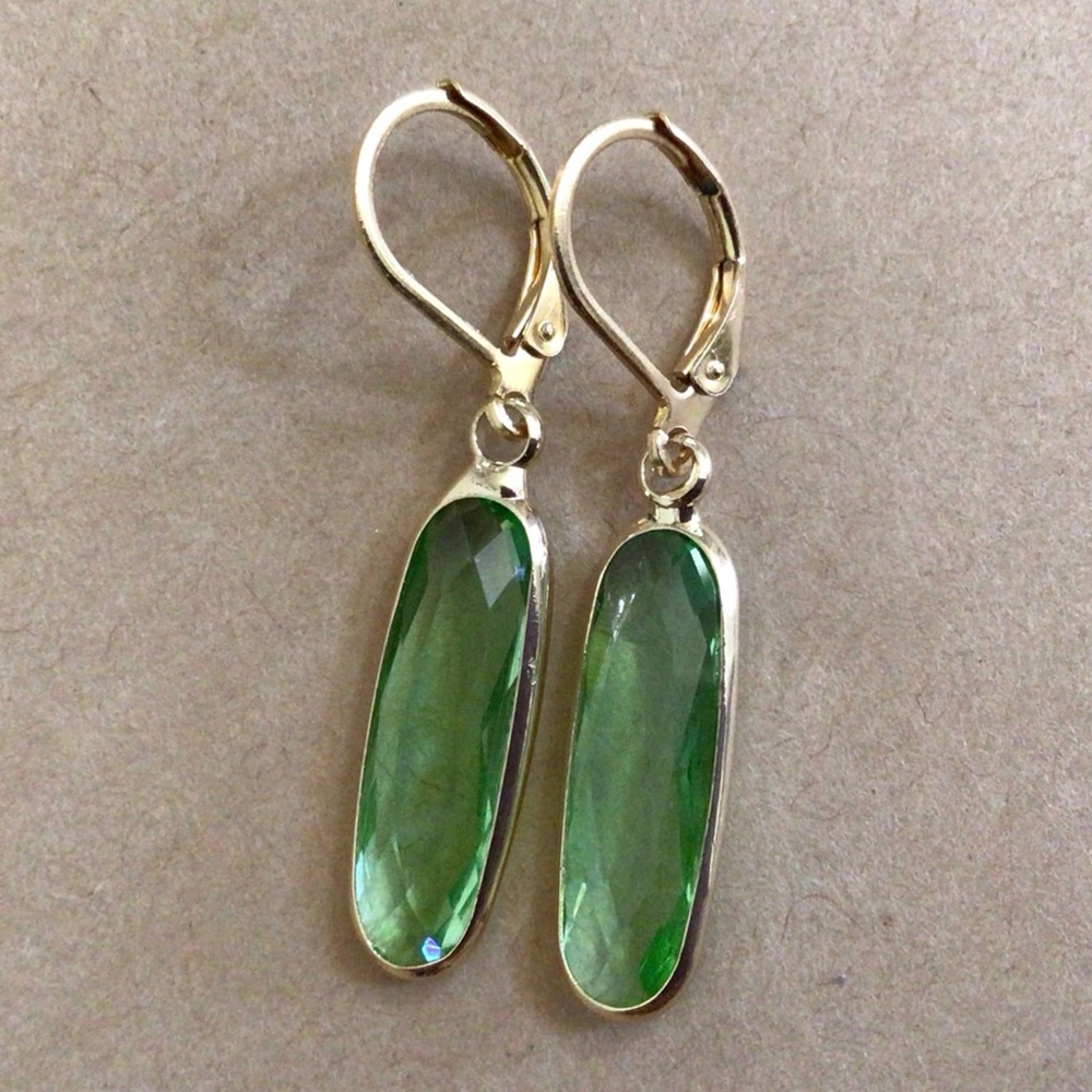 Sundance Charm Earrings Peridot Quartz sale - Picture 6 of 7